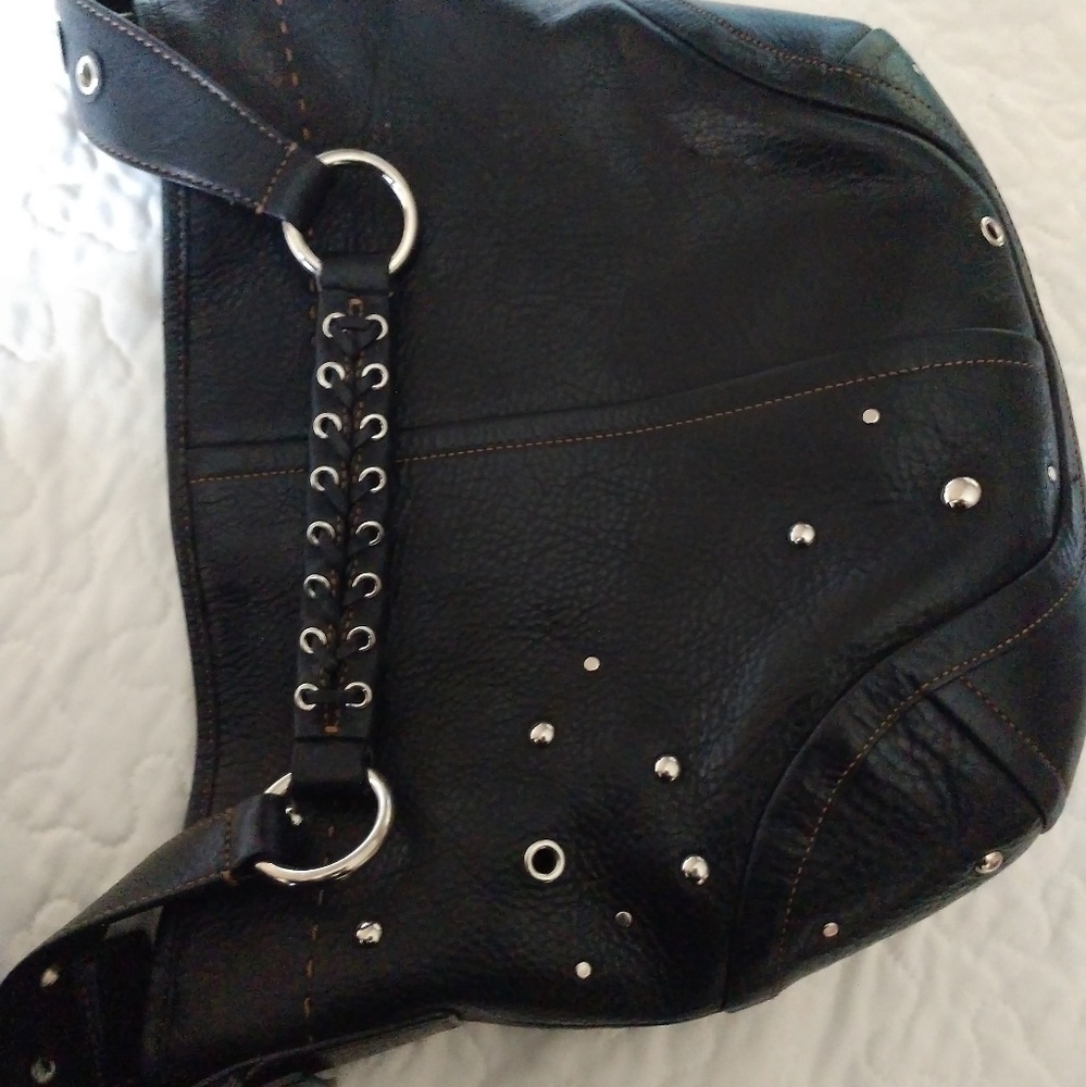 Coach black leather Soho slouchy bag